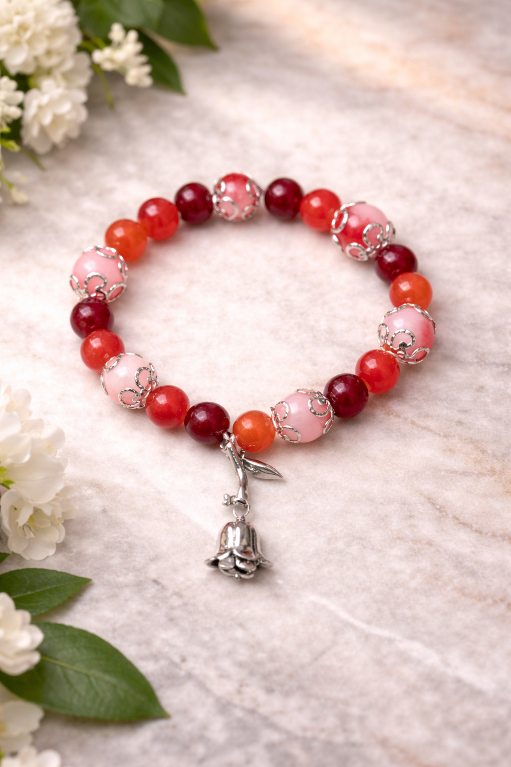 Scarlet Bloom Charm