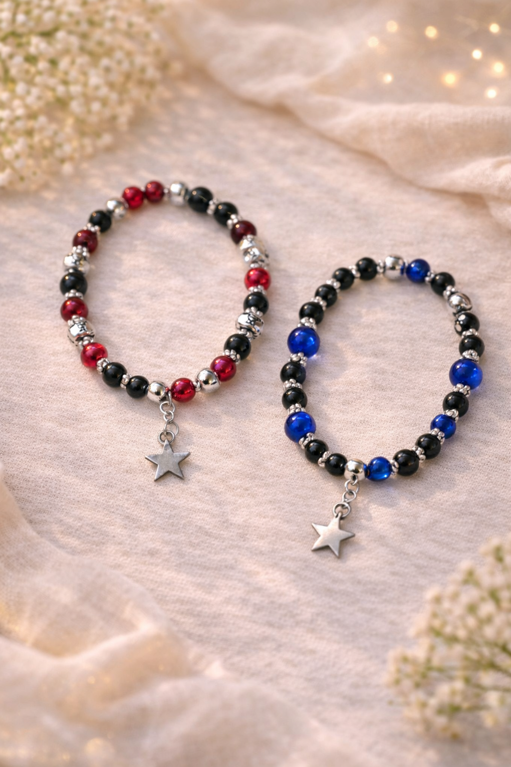 Twin Star Friendship Bracelets ⭐🖤