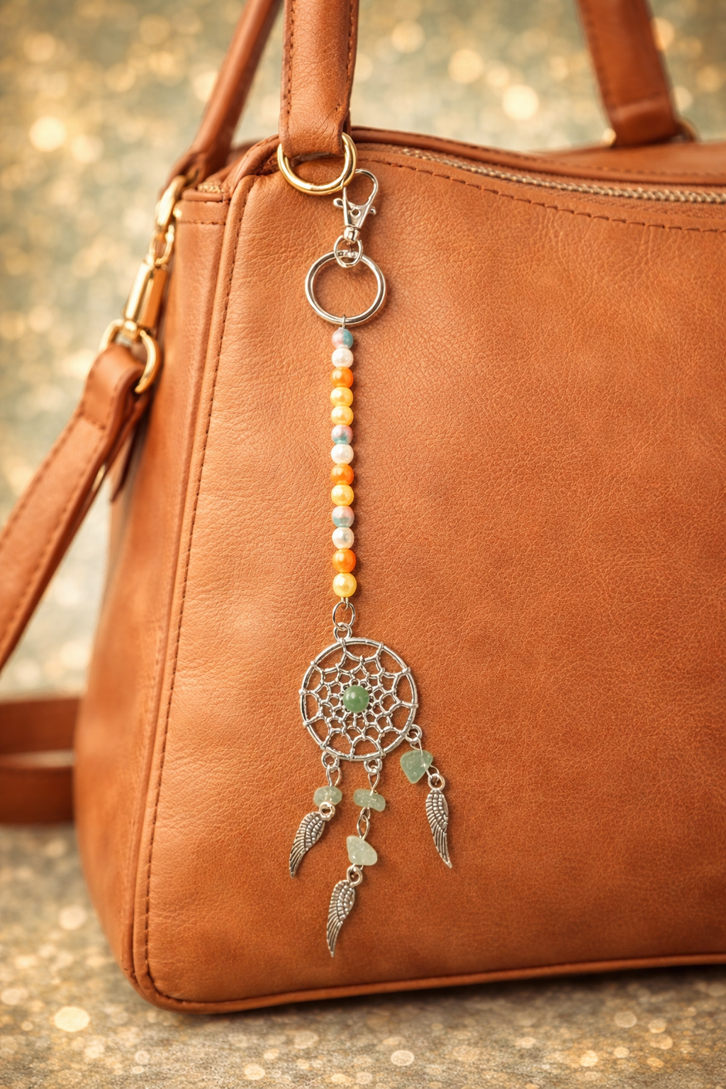 Sunset Sage Dreamcatcher Keyring