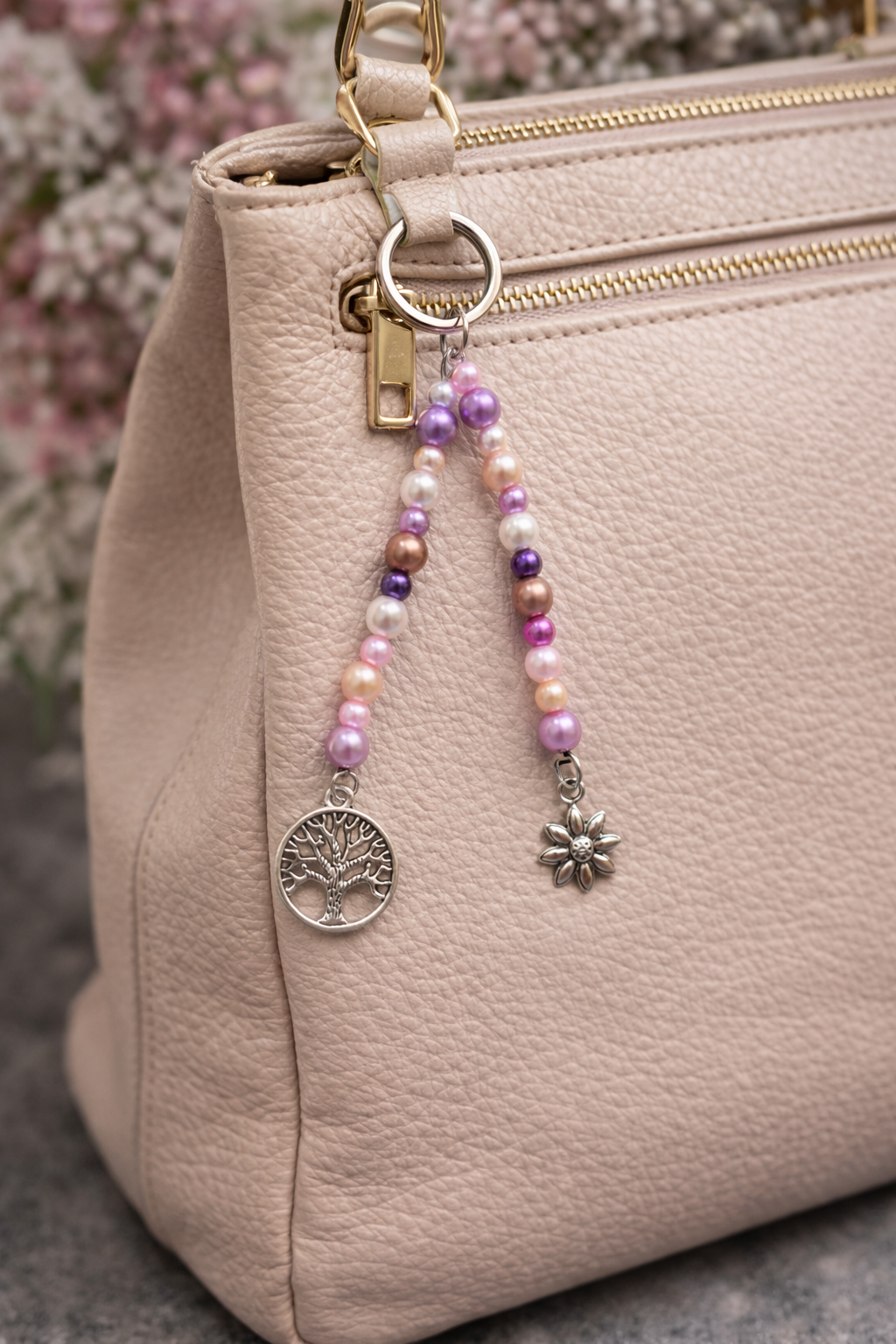 Tree & Blossom Keyring