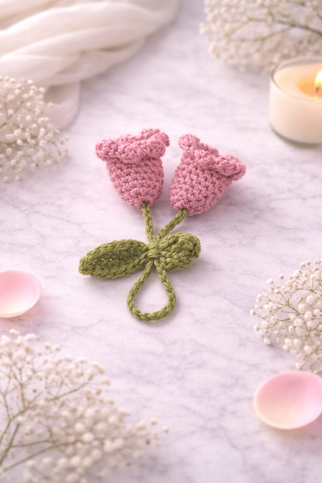 Hand-Crocheted Bell Flower Keyrings 🌷
