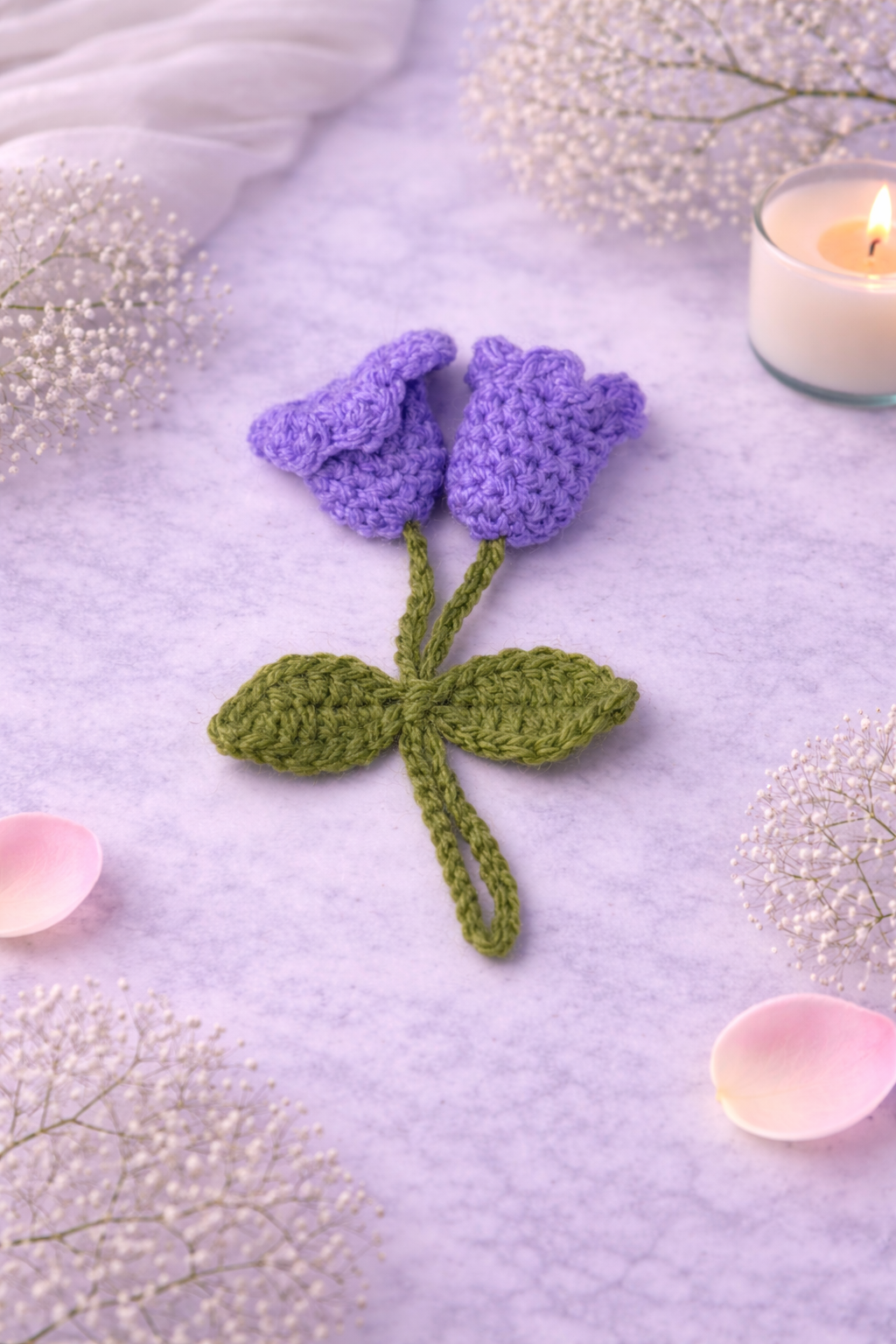Hand-Crocheted Bell Flower Keyrings 🌷